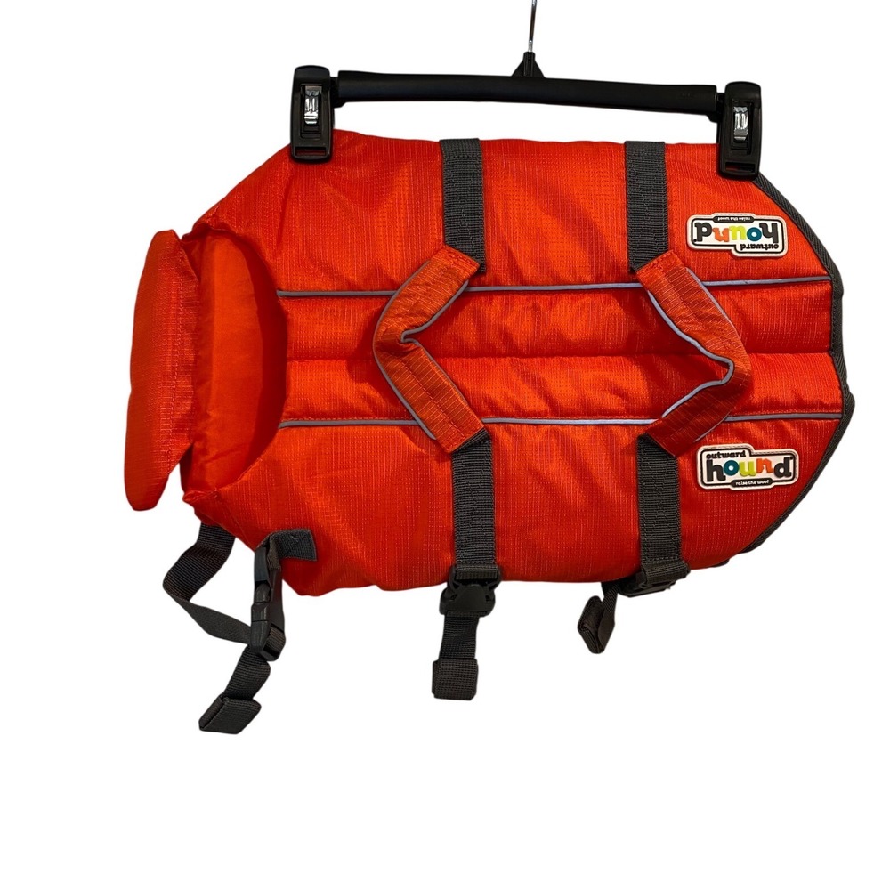 Outward‎ Hound Orange Dog Life Vest Jacket Flotation Device M